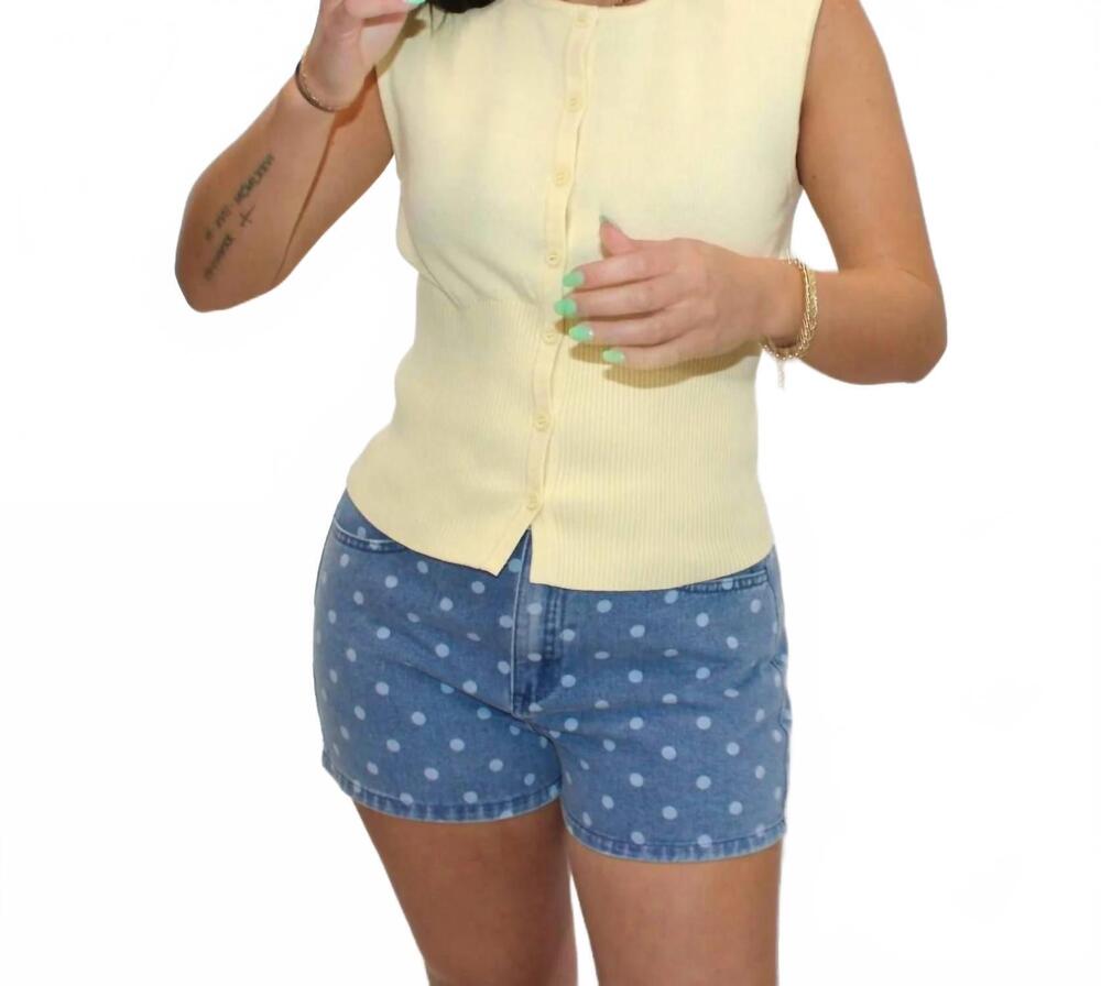 NEW SUNDAY EDITION south hampton dot shorts in denim